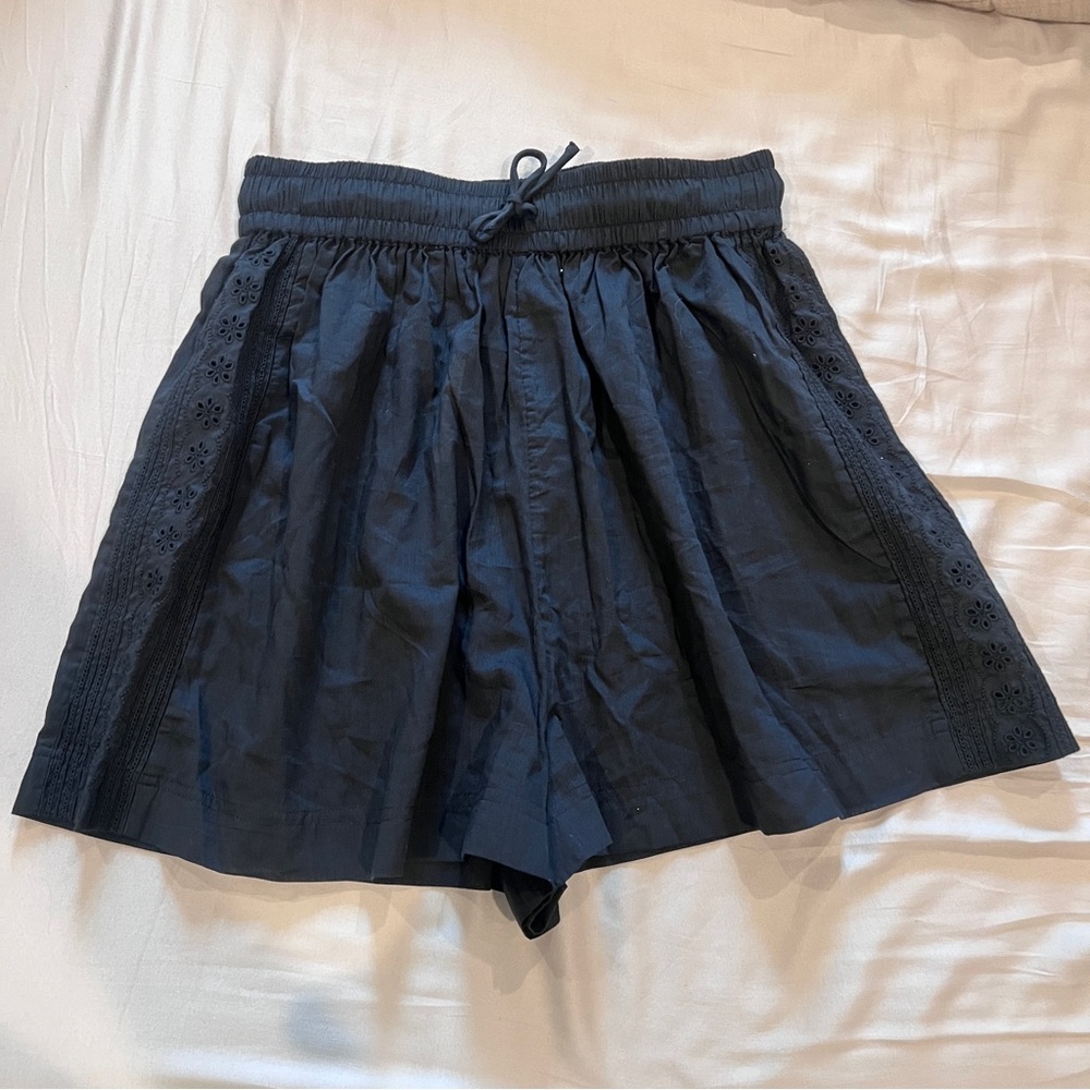 Madewell embroidered pull-on cover up shorts - Picture 4 of 5